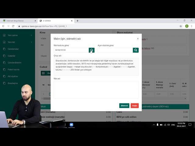 Vergi Uçotu nümunə dərs videosu: "E-qaimə" (Praktiki) - dərslərin tamamı üçün tapoyren.com