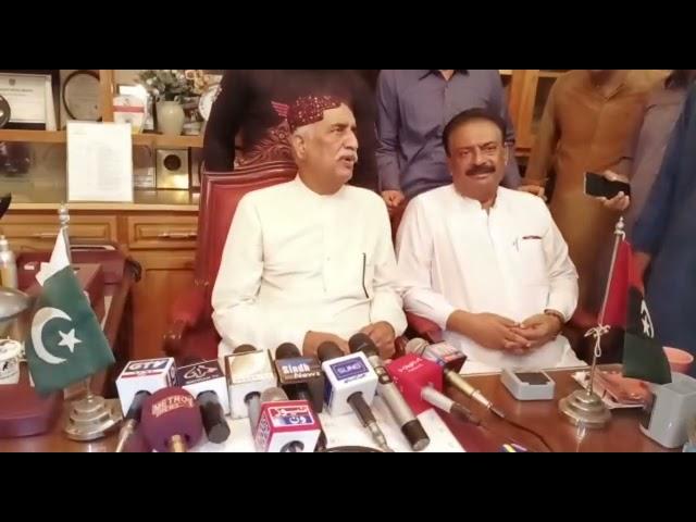 #media #talk of sayed khursheed shah in dr sohrab Khan Sarki House Thul