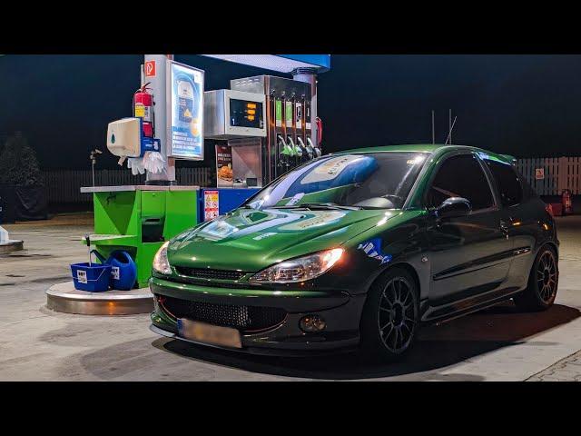 Peugeot 206 1.6 HDI 16V - 220hp 480nm - Crazy acceleration | Dragy | 1/4 mile | 1/8 mile | 0 - 100 |