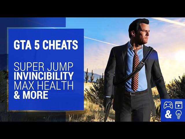 GTA 5 Cheats - GTA 5 Super Jump, Invincibility, Max Health - PS4, Xbox One, and PC