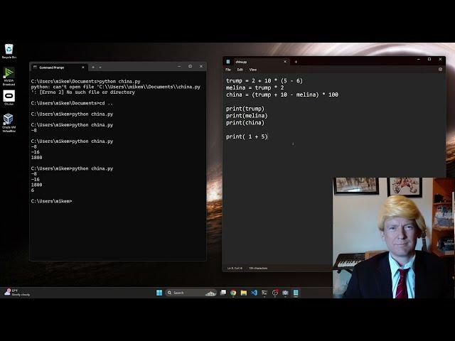 trump teaches you how to install and run python