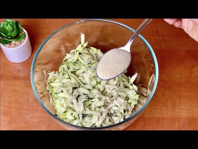 Add semolina to zucchini! I make them so easy! The most successful recipe!