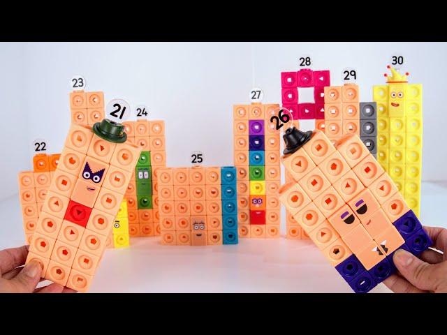Let's Build Numberblocks 21-30 MathLink Cubes