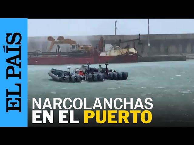 Horas antes del suceso, las narcolanchas se refugiaron del temporal en el puerto de Barbate