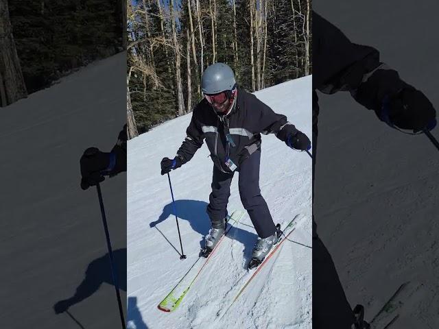 S.I.L. first time on snow skis and Killin' it