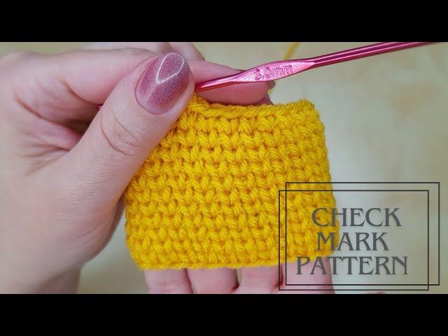 Crochet Check Mark Pattern. Detailed Crochet Pattern Tutorial