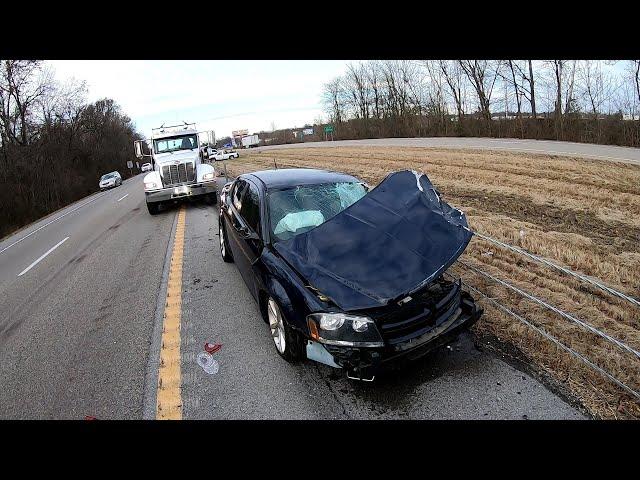 Code 3 Car Crash Blocking the Interstate