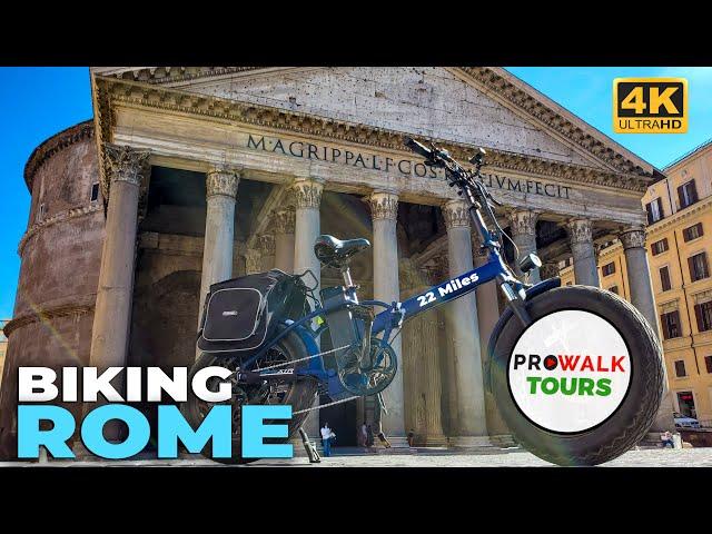 Biking Tour of Rome, Italy in 4K