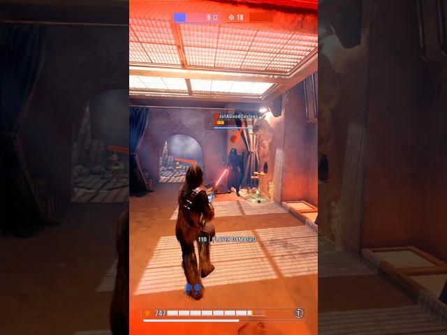 Chewbacca is too tough to beat #starwars #battlefront2 #chewbacca #shootinggames #gaming #shorts