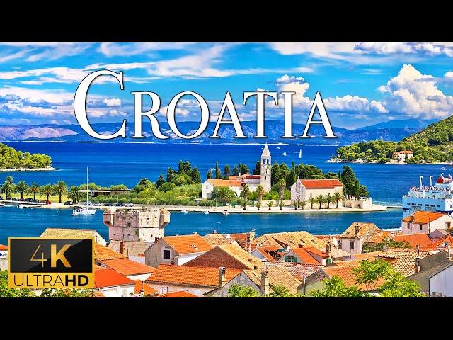 FLYING OVER CROATIA (4K Video UHD) - Soothing Piano Music With Beautiful Nature Film For Relaxation