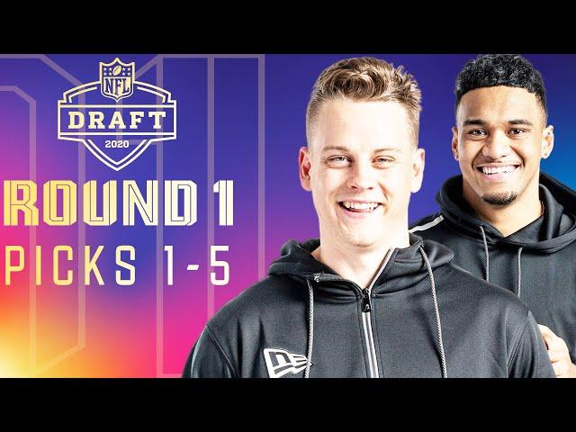 Picks 1-5: Back-to-Back-to-Back Former Teammates, & Multiple QB's | 2020 NFL Draft