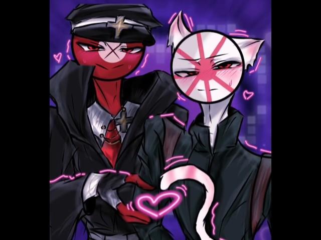 旧国2人のギャルピース#countryhumans #カントリーヒューマンズ #art #カンヒュ