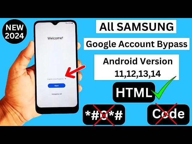 WITHOUT PC:- All Samsung A10,A20,A30,A12,A03,A23,A50 FRP Bypass Android 12/13 Remove Google Account