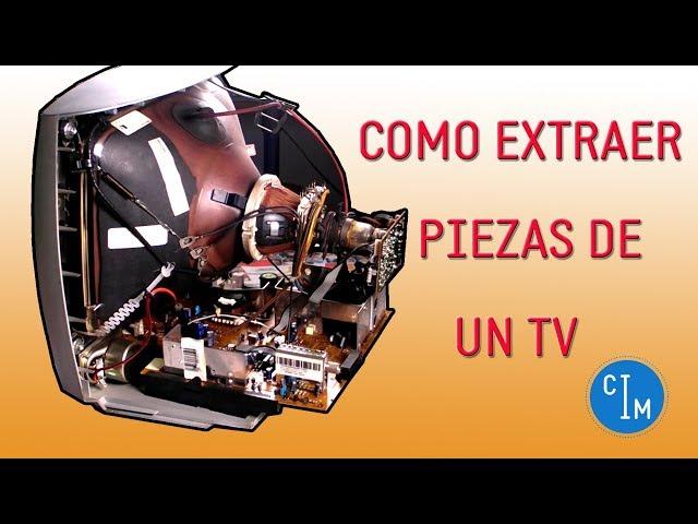RECICLAJE DE UN TELEVISOR TV VIEJO o ROTO | Extracción del flyback, ferrita etc