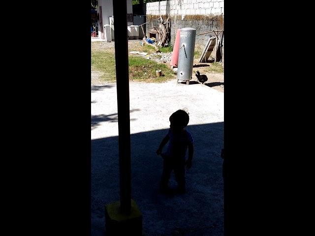 Darren walking around