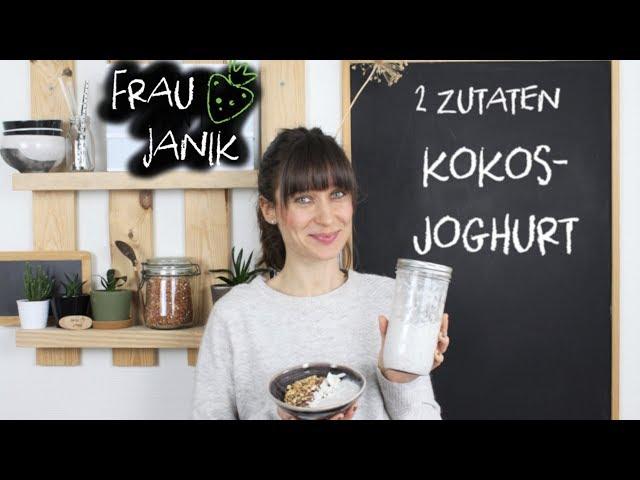 Kokosjoghurt selber machen | 2 Zutaten | aus dem Mixer | vegan