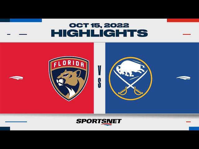 NHL Highlights | Panthers vs. Sabres - October 15, 2022