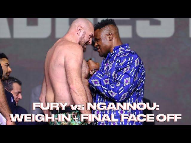 Tyson Fury vs Francis Ngannou | Weigh-In + Final Faceoff!