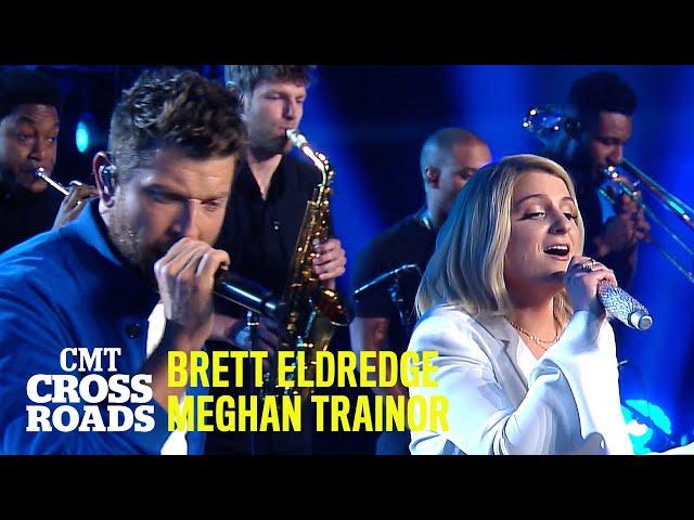 Brett Eldredge & Meghan Trainor Perform 'Islands In the Stream' | CMT Crossroads