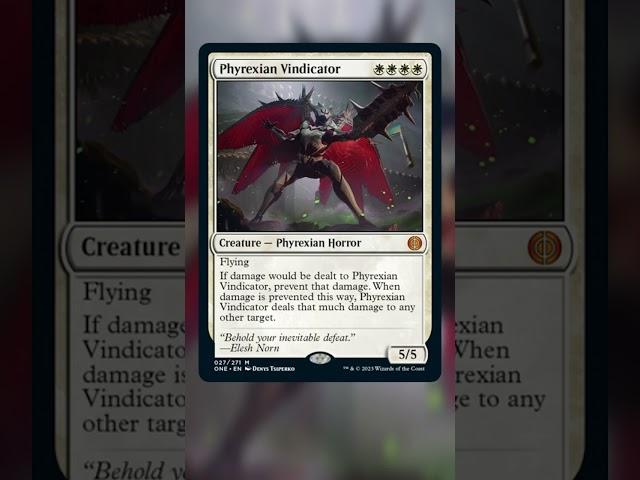 The White Power Creep Continues with Phyrexian Vindicator #shorts