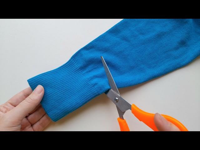 Quick & Easy! How to Shorten Your Sweater Sleeves in Minutes!