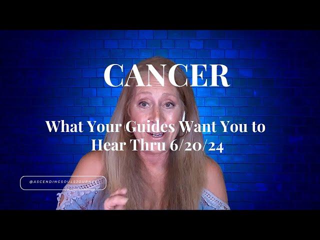 Cancer -  What You Need To Hear Right Now! Guided Psychic Tarot General.