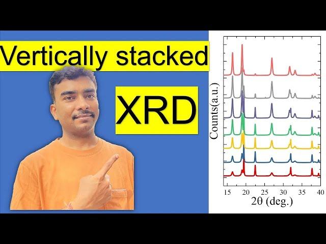 How to stack XRD data in origin - Step-by-Step Tutorial