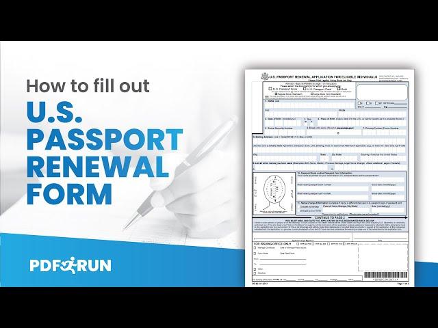 How to Fill Out DS-82 or US Passport Renewal Form | PDFRun