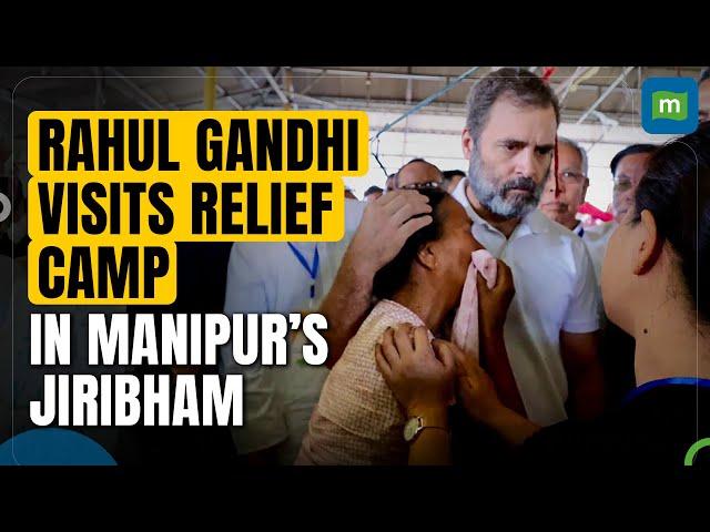 Leader Of Opposition Rahul Gandhi visits Manipur,  Meets Displaced People From The Meitei Community