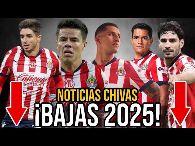 TOP 5 BAJAS de “VACAS SAGRADAS” para 2025 ¡LIMPIEZA TOTAL! *FUERA TODOS* NOTICIAS CHIVAS