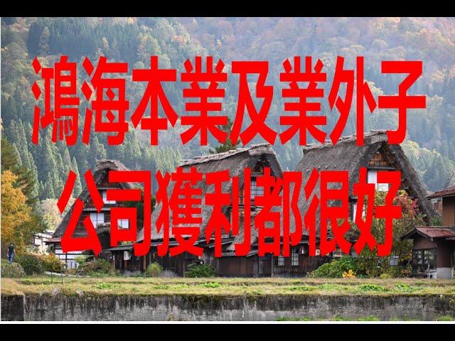 11月12日！鴻海本業及業外子公司獲利都很好！