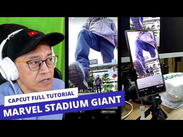 How to Become a Marvel Stadium Giant - Capcut Pro Video Editing Full Tutorial