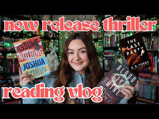 NEW RELEASE THRILLER READING VLOG 2024 | new favorite books, christmas vibes & hot nerds