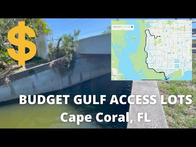 BUDGET GULF ACCESS LOTS | Cape Coral, FL