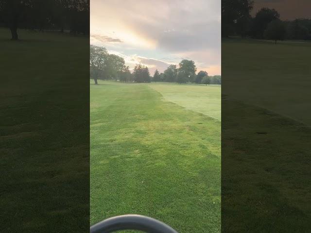 Rare rough mowing first thing in the morning? #golfcoursevlog #golfcoursemaintenance