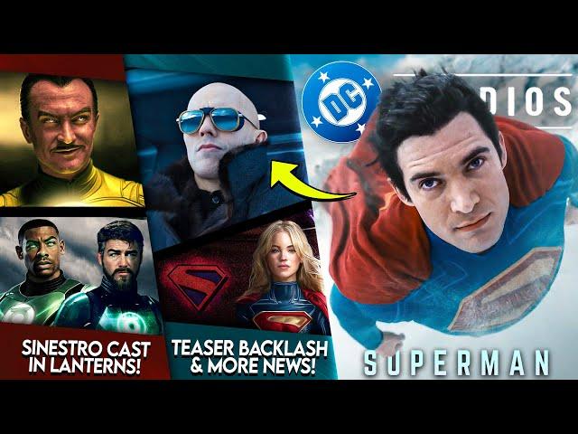 WTF?! New SUPERMAN Teaser Backlash, SINESTRO Cast in Lanterns, Supergirl Update & MORE!!