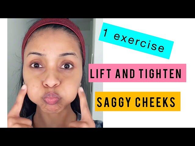 #shorts 1 Exercise to firm Saggy cheeks, Lift and tighten cheeks