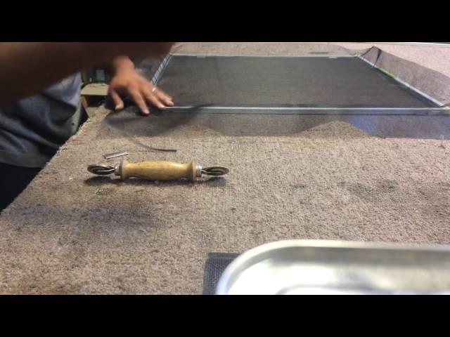 How to rescreen a window screen in 3 minutes