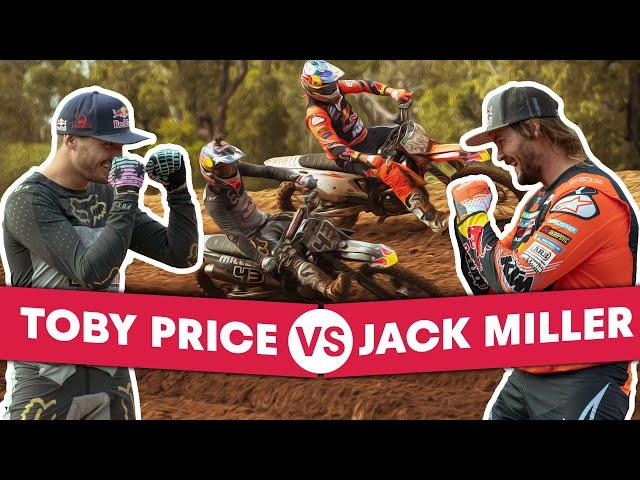 Dakar Winner VS Motogp Star Head-To-Head on a Motocross Track | Miller vs Price