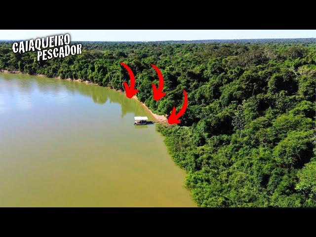 SOZINHO! PASSEI A NOITE PESCANDO PACU NUM FLUTUANTE NO CORAÇÃO DA AMAZÔNIA. #caiaqueiropescador