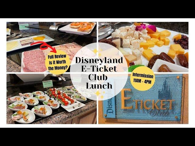 Disneyland Resort Hotel * E-TICKET CLUB Lounge * LUNCH Offerings* Concierge* Worth It? * Full Review