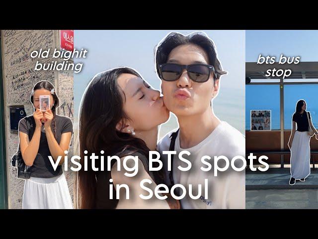 VISITING BTS PLACESold bighit building, bts bus stop, bts 11th anniversary