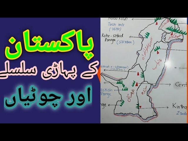 Mountain ranges of pakistan || Mountain peaks of pakistan || highest peaks ||longest ranges