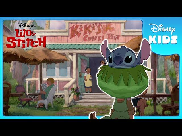 Stitch Learns about ELVIS!  | Lilo and Stitch | Disney Kids