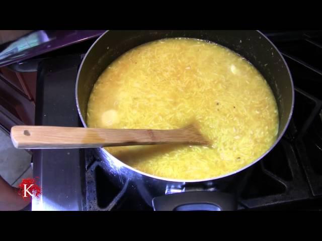 How to make Sholezard | Persian Food | Iranian dessert | شله زرد