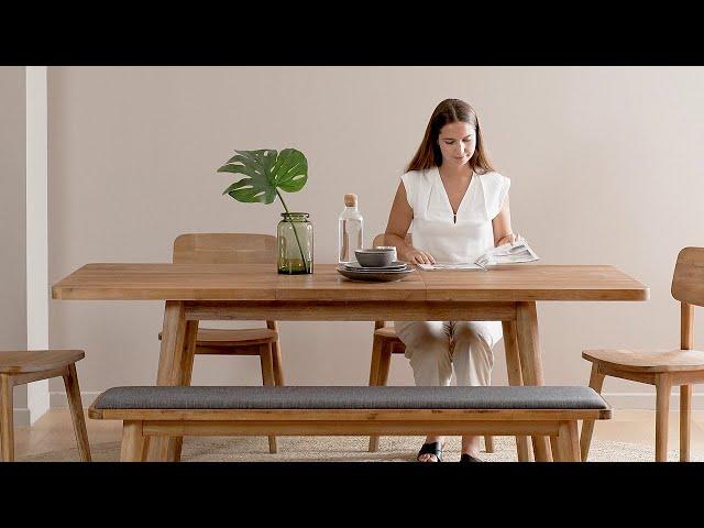 Castlery Lookbook - Seb Extendable Dining Table