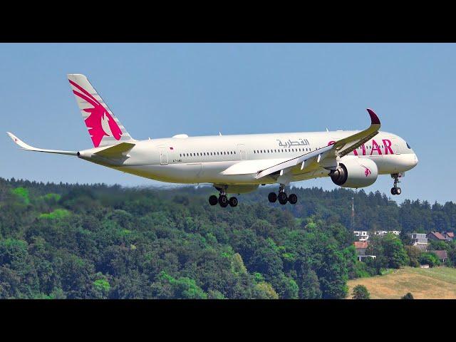 20 MINS GREAT CLOSE UP LANDINGS & TAKEOFFS at ZRH | 4K | Zurich Airport Plane Spotting, Switzerland