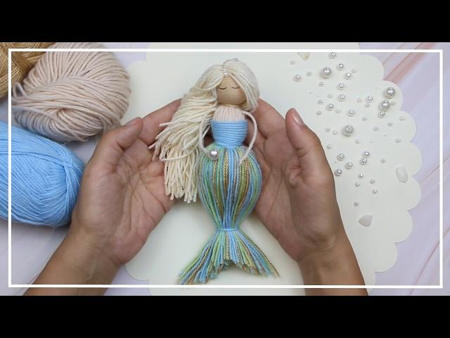 An Amazing New Idea! The most beautiful Mermaid from the remnants of yarn! Make IT EASY  DIY