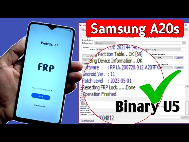  Samsung a20s Frp bypass UMT Tool ️ A20s Google Account Bypass 2024 | S-M A207F Frp Remove