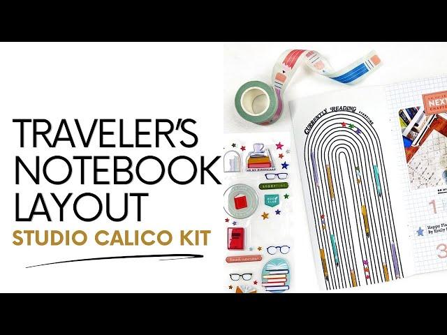 Traveler's Notebook Layout 2023 | DT Studio Calico Brainstorm Kit Unboxing